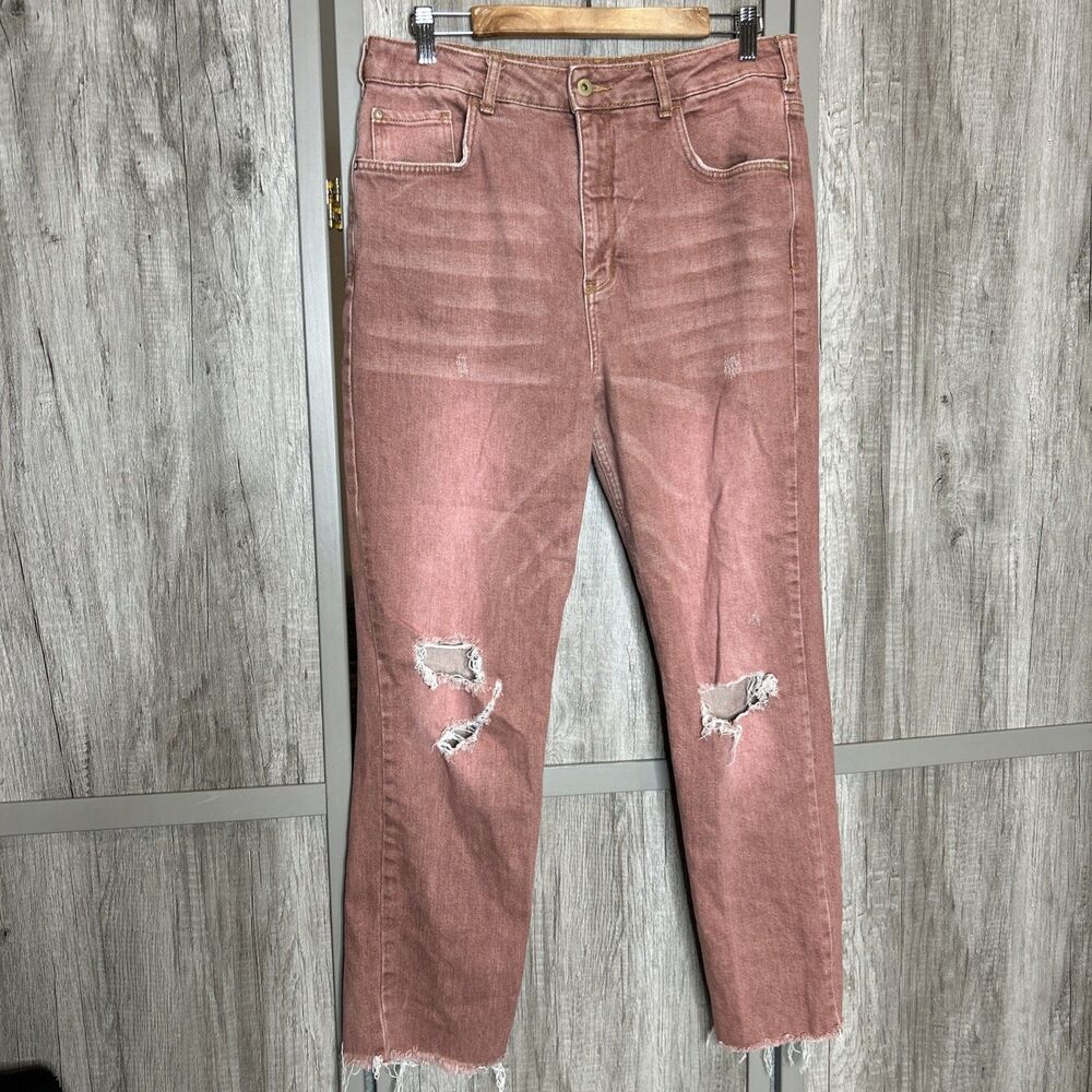 Anthropologie Pilcro The Vintage Straight Jeans Size 32  Distressed